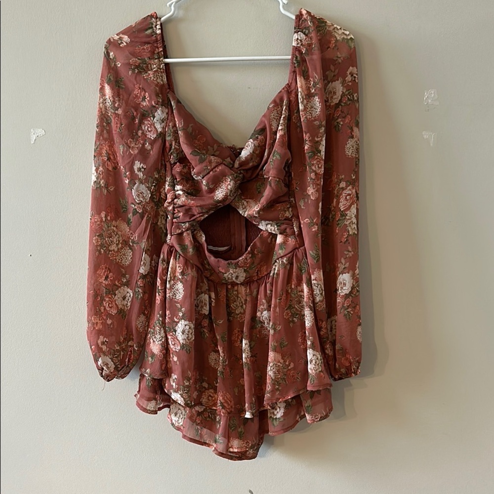 Trixxi Tie Front Romper